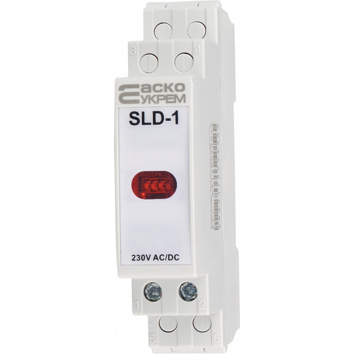 Модульный сигнальный индикатор АСКО-УКРЕМ 230V AC/DC SLD-1 красный