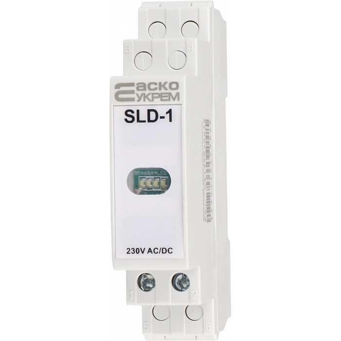 Модульный сигнальный индикатор АСКО-УКРЕМ 230V AC/DC SLD-1 белый