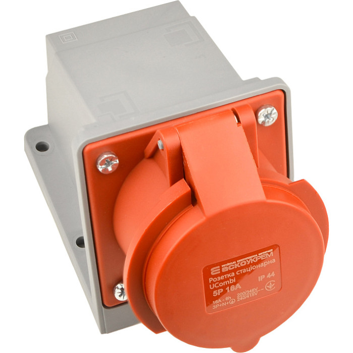 Розетка стационарная серии UСombi 5P 16A IP 44