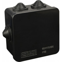 Розподільча  коробка серії UAtmo Jet Black 85*85*50 АСКО
