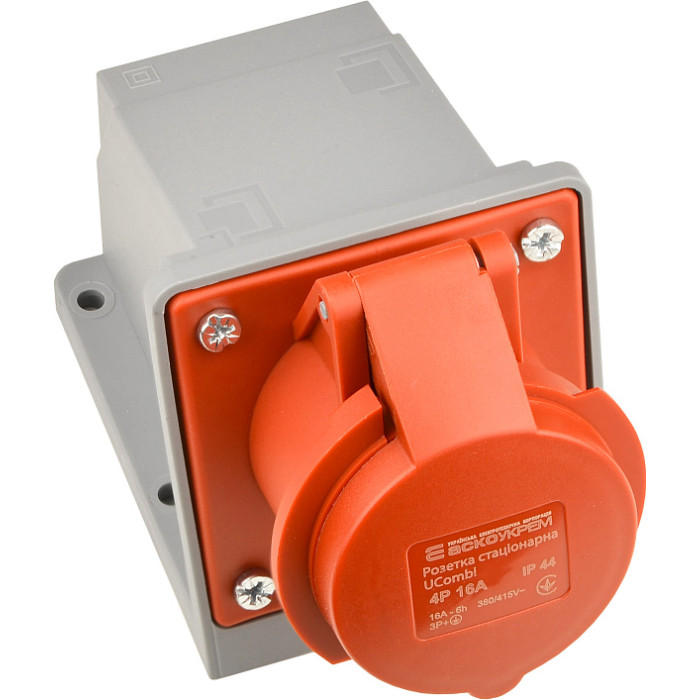 Розетка стаціонарна серії UСombi 4P 16A IP 44