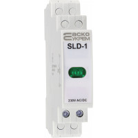 Модульный сигнальный индикатор АСКО-УКРЕМ 230V AC/DC SLD-1 зеленый