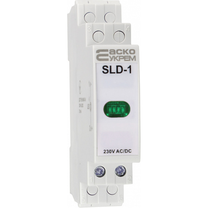 Модульный сигнальный индикатор АСКО-УКРЕМ 230V AC/DC SLD-1 зеленый