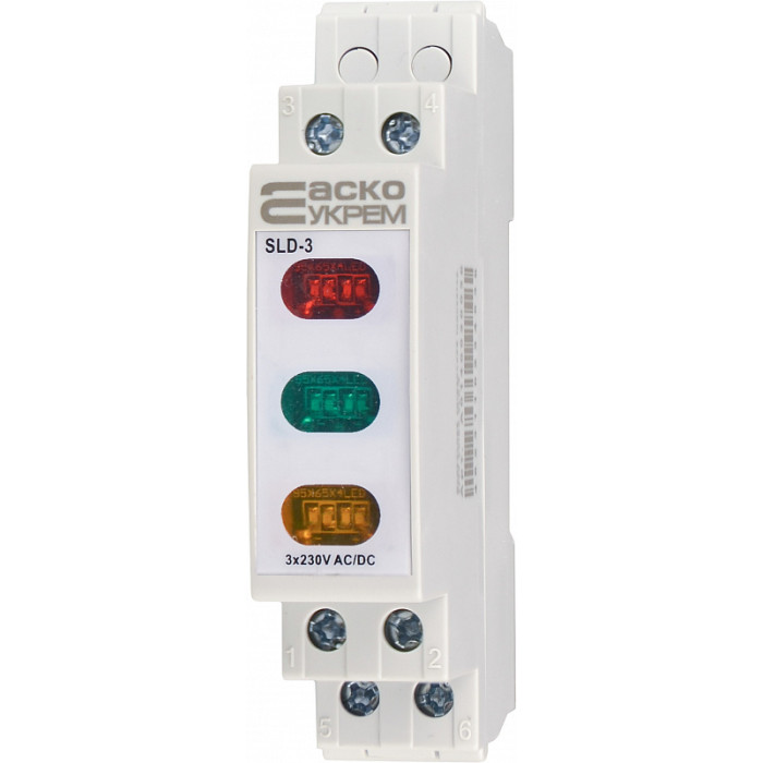 Модульный сигнальный индикатор АСКО-УКРЕМ 230V AC/DC SLD-3