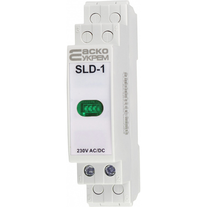 Модульный сигнальный индикатор АСКО-УКРЕМ 230V AC/DC SLD-1 зеленый