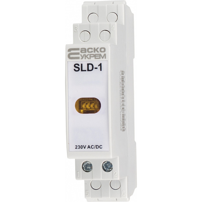 Модульный сигнальный индикатор АСКО-УКРЕМ 230V AC/DC SLD-1 желтый