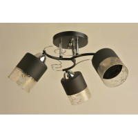 Люстра стельова SIRIUS Л 8128/3А BK+CR