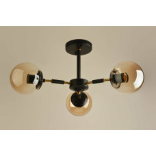 Люстра стельова SIRIUS Л 7993/3A BK+COPPER