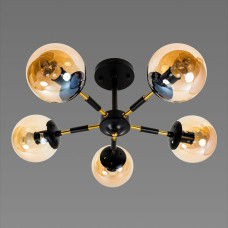 Люстра декоративна SIRIUS Л 7993/5A BK+COPPER