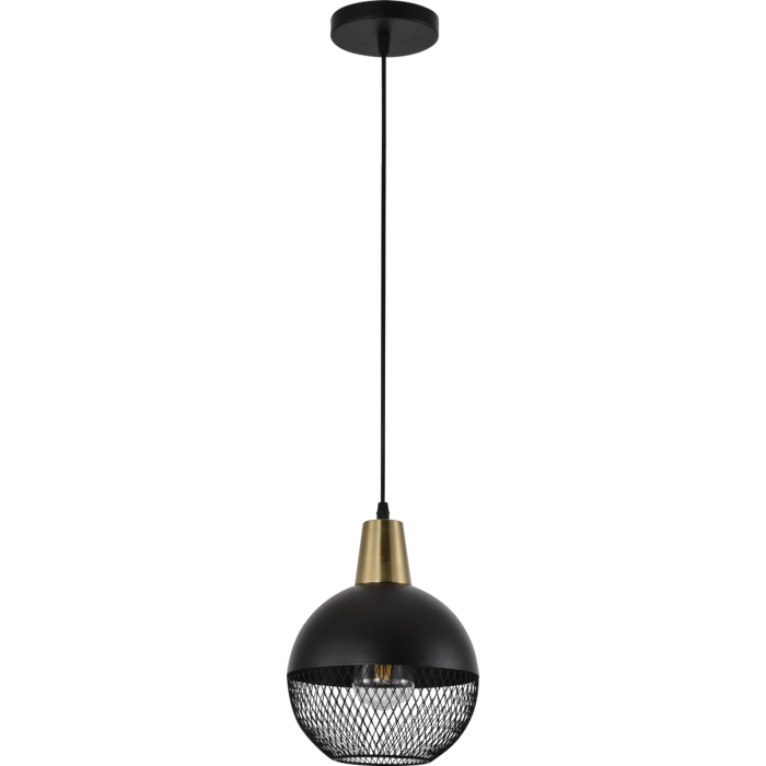 Люстра підвісна в стилі Лофт SIRIUS XA3205/1 BK+COPPER