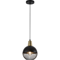 Люстра підвісна в стилі Лофт SIRIUS XA3205/1 BK+COPPER
