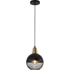 Люстра підвісна в стилі Лофт SIRIUS XA3205/1 BK+COPPER