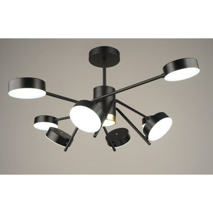 Люстра светодиодная акриловая Sirius B N4182/8 112W BK