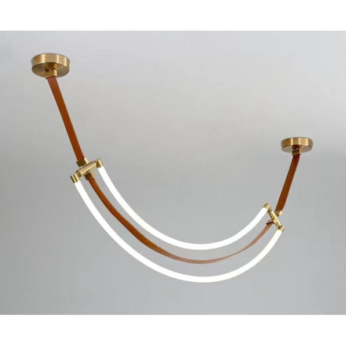 Люстра подвесная светодиодная VALESO THD63224-1200 45W коричневая