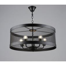 Люстра підвісна в стилі лофт металева Sirius B S2459/5 BK чорна