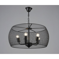 Люстра підвісна в стилі лофт металева Sirius B S2460/5 BK чорна