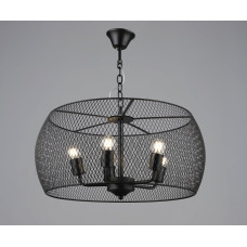 Люстра підвісна в стилі лофт металева Sirius B S2460/5 BK чорна