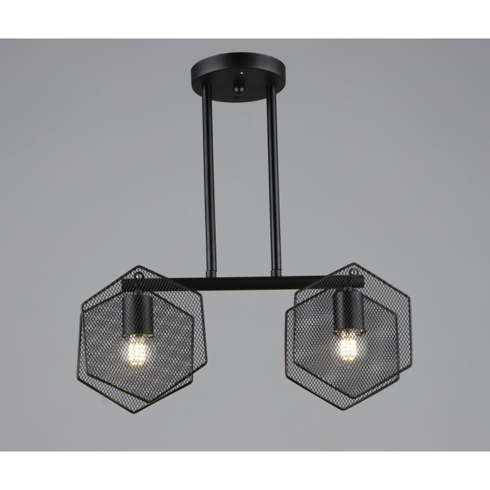 Люстра в стилі лофт Sirius B S2473/2 BK чорна