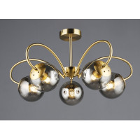 Потолочная люстра на 5 плафонов N6609/5 Медь
