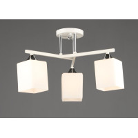 Потолочная люстра на 3 плафона VALESO N6788/3 для спальни гостиной белый хром