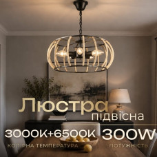 Люстра подвесная в стиле лофт E2722/5, Черный