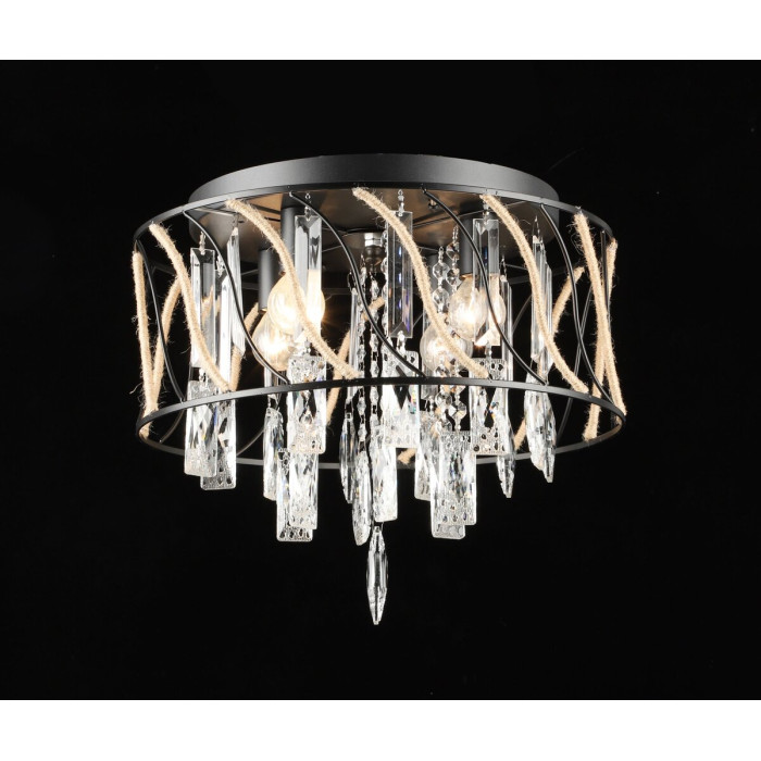 Люстра подвесная хрустальная E2730/4, Черный