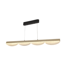 Люстра підвісна LED, 54w, VALESO,3000K/4000K/6500K з пультом та додатком LCD3176, Срібло