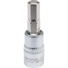 YT-04373 Головка торцевая к квадрату 1/4" с насадкой М6, L=37 мм