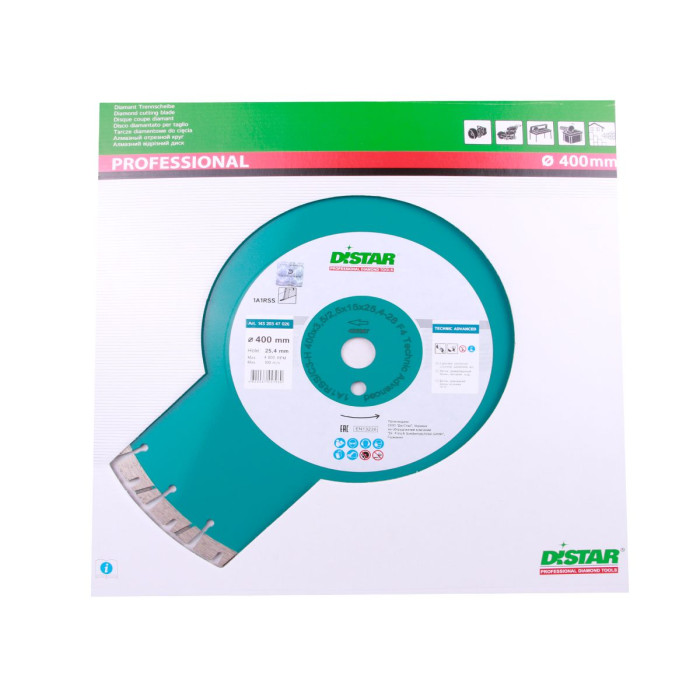 Круг алмазный отрезной 1A1RSS/C3 400х3,5/2,5х15х25,4-(11,5)-28-HIT Technic Advanced (14320347026)
