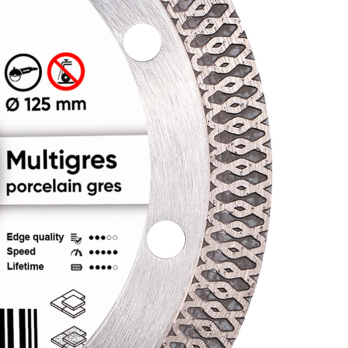 Круг алмазный отрезной 1A1R 125х1,4/1,0х10х22,23 Multigres (11115494010)