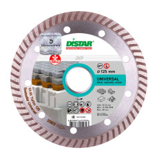 Круг Distar алмазный отрезной Turbo 1A1R 125х2,2х8х22,23 Bestseller Universal (10215129010)