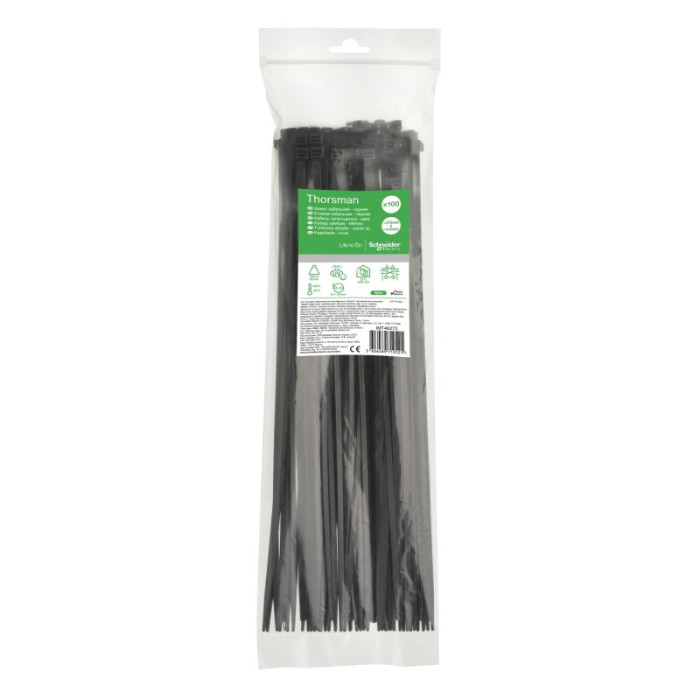 Стяжка кабельна чорна Schneider Electric 370х4.8 IMT46272