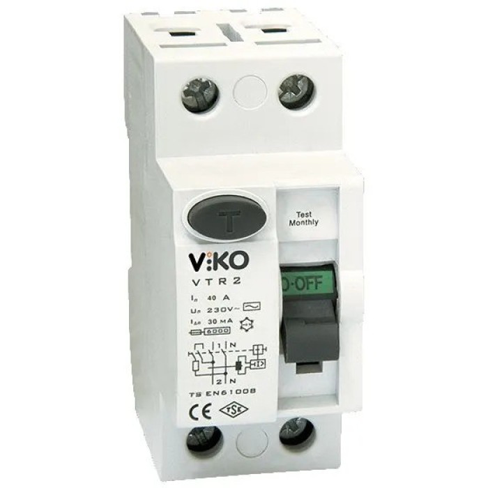 Диференційне реле VIKO 2P 40A 30мА
